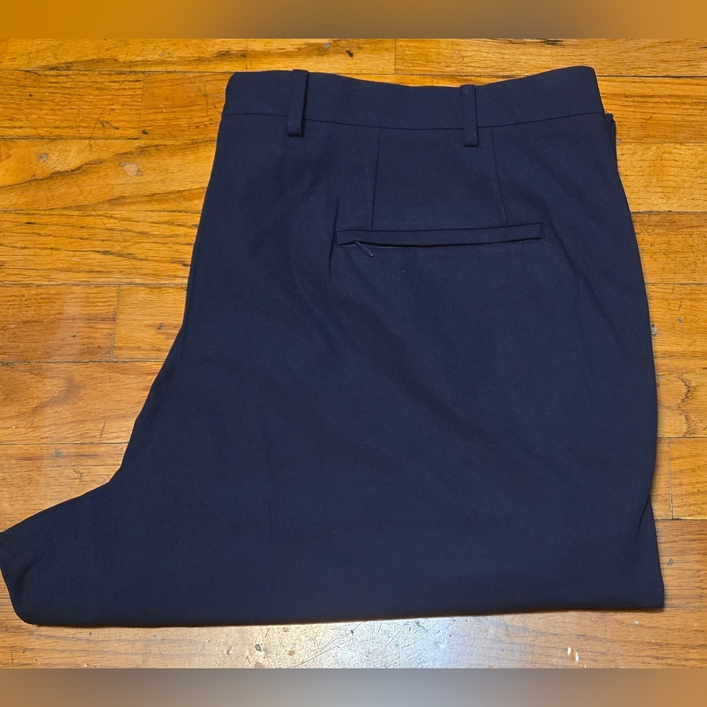 Sene Pants Mens 40x38 Blue FlexTech Stretch Custom Tailored Slacks Traveler